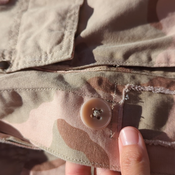 Anthropology coffee stained color army jacket - Picture 5 of 8